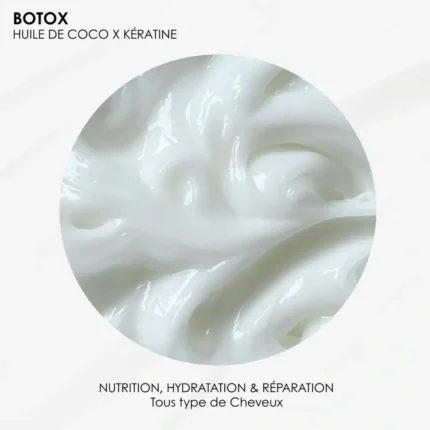 Texture du B-Otox à l’huile de coco RoseBaie nourrissant intense