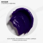 Masque cheveux blonds et blancs RoseBaie anti-jaune