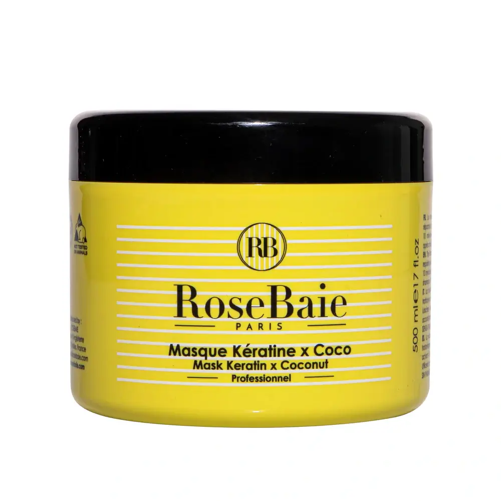 Masque Kératine x Coco RoseBaie soin capillaire hydratant Masque Kératine x Coco RoseBaie soin capillaire hydratant