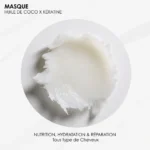 Texture du masque Kératine x Coco soin cheveux RoseBaie