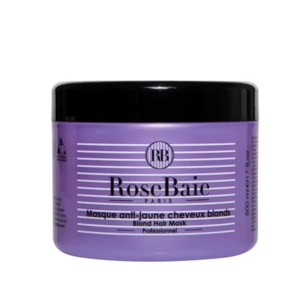 Masque cheveux blonds et blancs RoseBaie anti-jaune