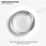 Texture du thermoprotecteur Kératine x Huile de Ricin