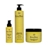 Trio Coco RoseBaie shampoing masque sérum soin capillaire naturel
